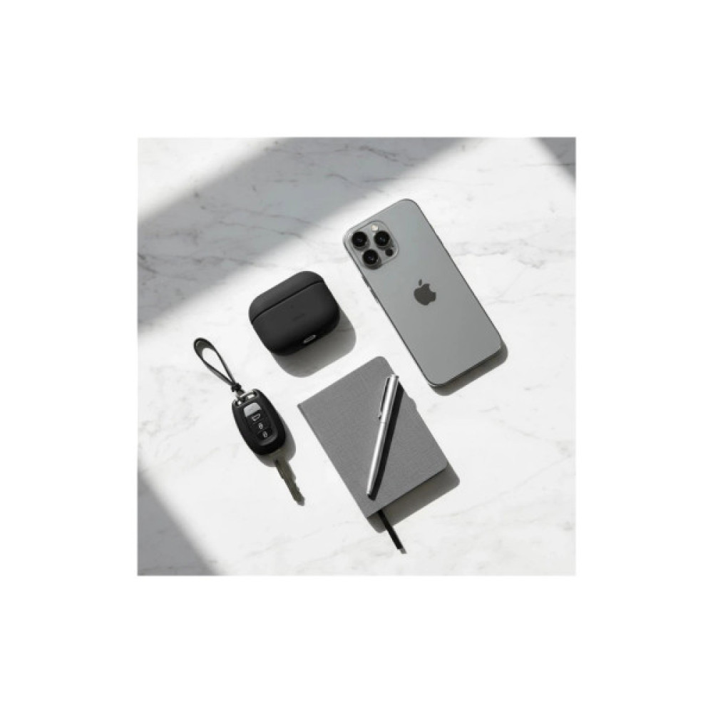 Чохол для навушників Uniq Lyden DS AirPods 4 Dallas Black (8886463691328)