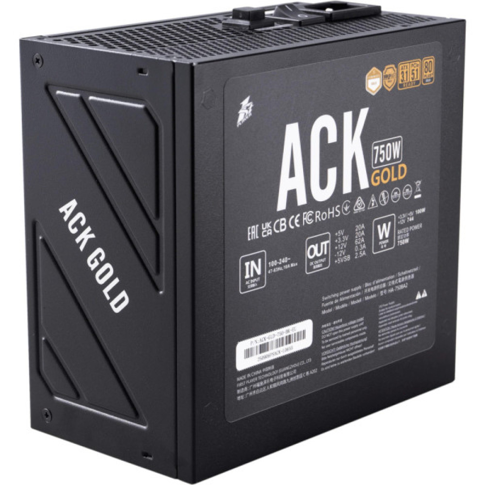 Блок живлення 1stPlayer 750W (ACK-GLD-750-BK-EU)