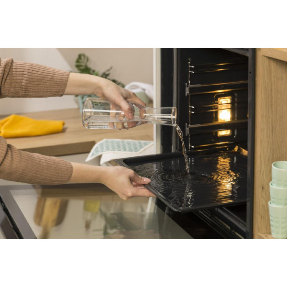 Духова шафа Gorenje електрична, 77л, A+, пара, приготув. на декількох рівнях, дисплей, нерж