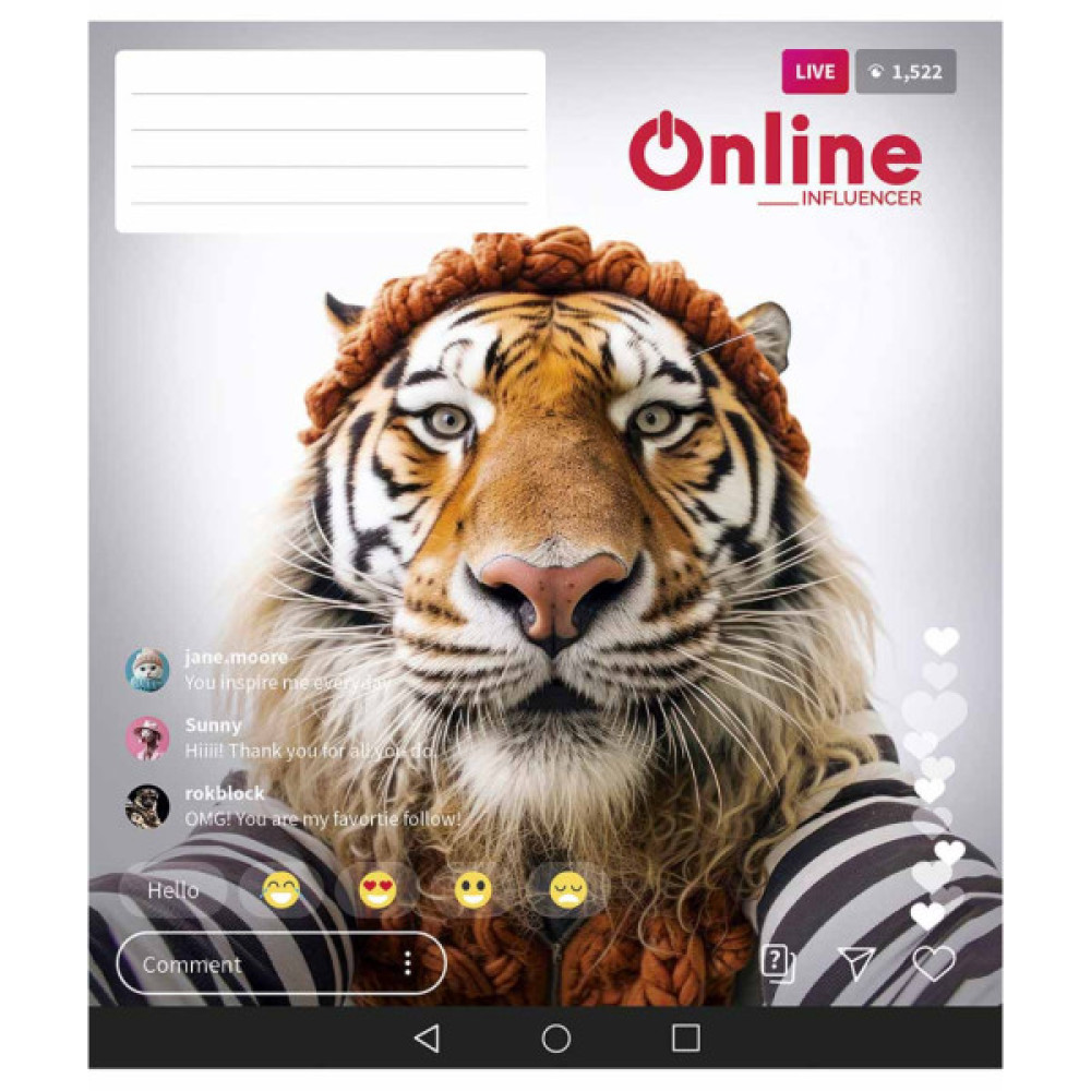 Зошит Школярик Online 36 аркушів лінія (036-3420L)