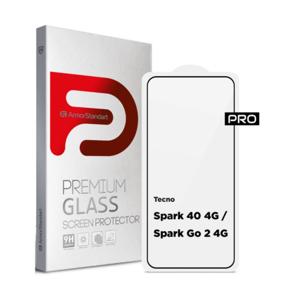 Скло захисне Armorstandart Pro Tecno Spark 40 4G / Spark Go 2 4G (ARM87297) Скло захисне Armorstandart Pro Tecno Spark 40 4G / Spark Go 2 4G (ARM87297)