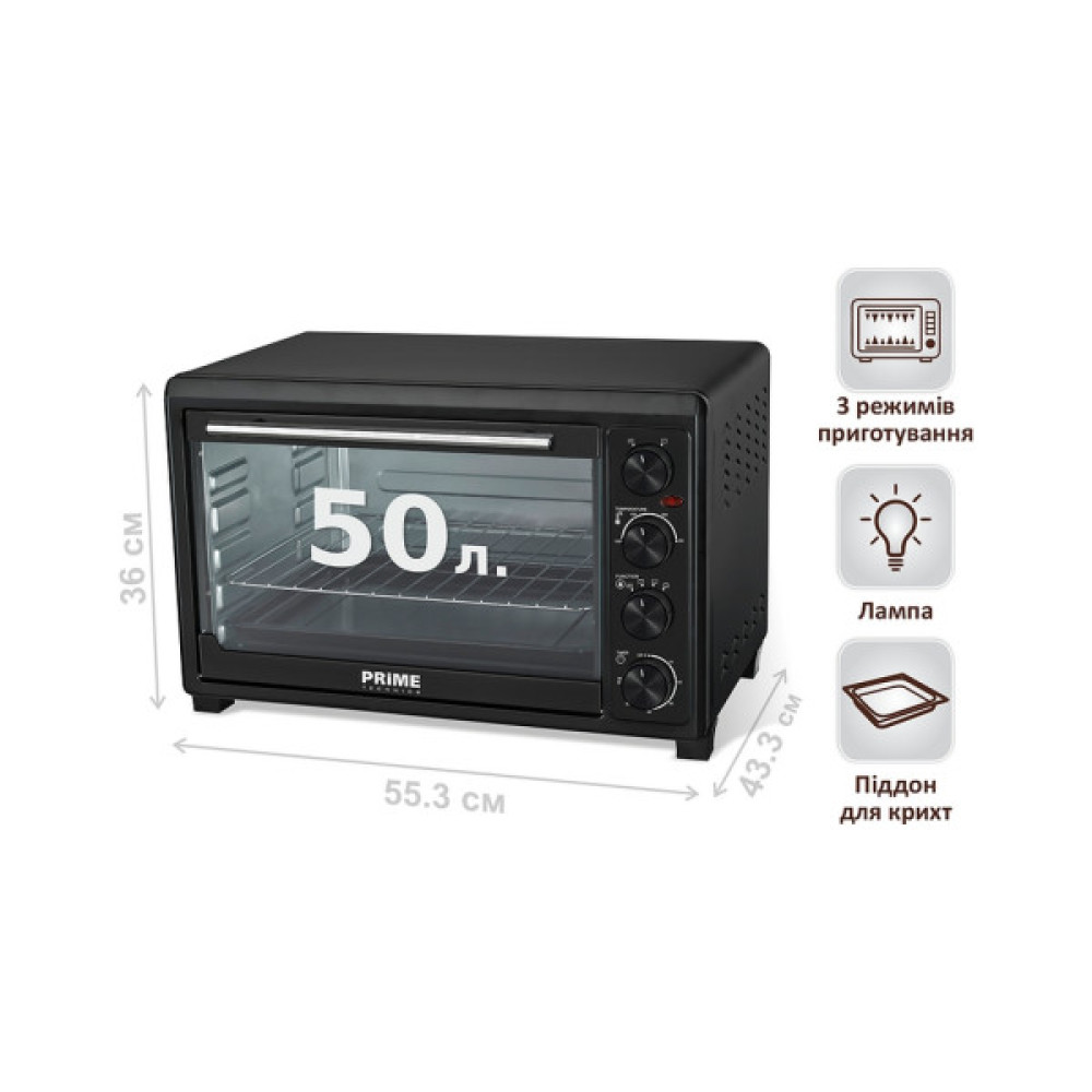 Електропіч PRIME Technics PEO 5050 B