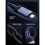 Дата кабель USB-C to USB-C 2.0m 240W 10Gbps braided black Ugreen (95619)