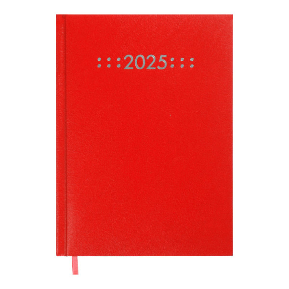 Тижневик Buromax датований 2025 CLASSIC, А5 червоний (BM.21121-05)