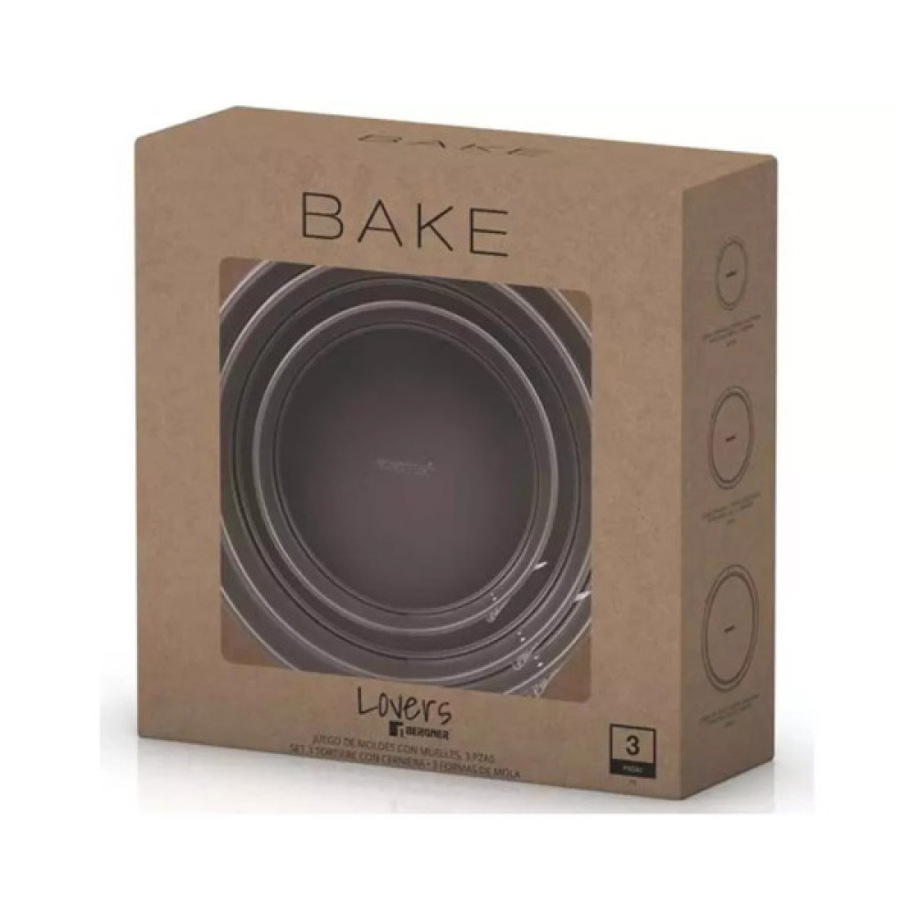 Форма для випікання Bergner Bakeware lovers Набір 3 предмета (BG-37195-CO)