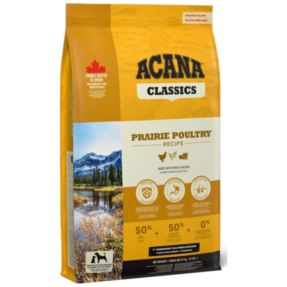 Сухий корм для собак ACANA Prairie Poultry 9.7 кг (0064992560119)