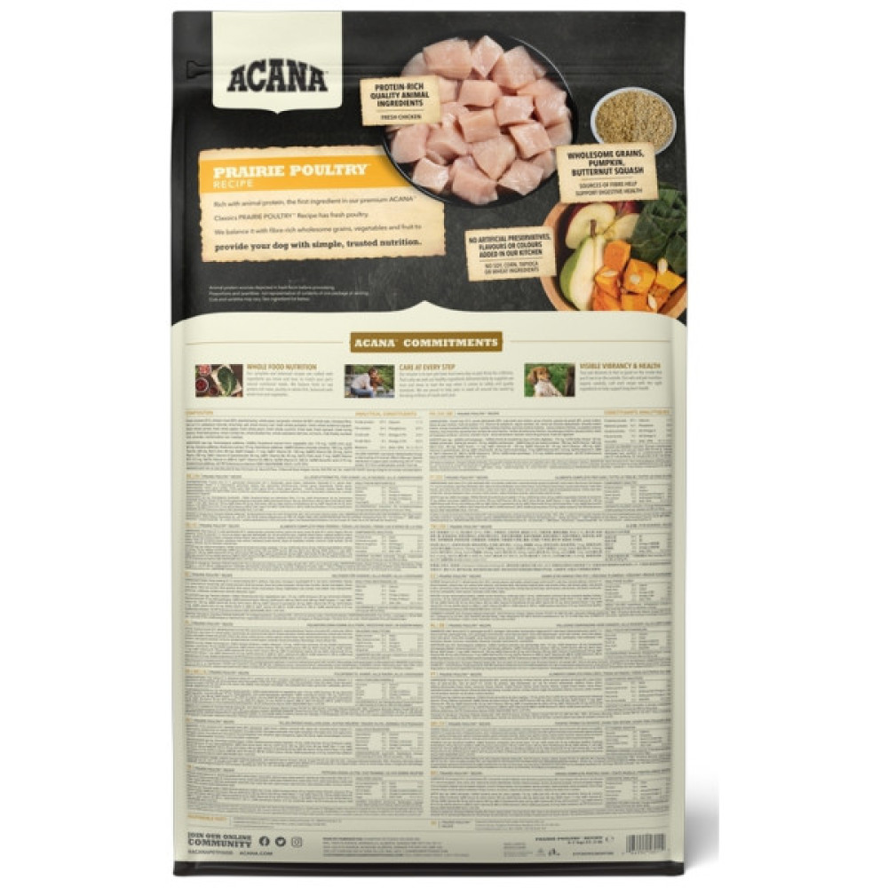 Сухий корм для собак ACANA Prairie Poultry 9.7 кг (0064992560119)