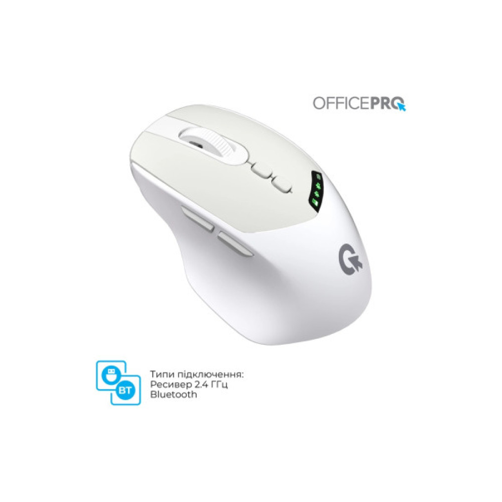 Мишка OfficePro M520W Wireless/Bluetooth White (M520W)