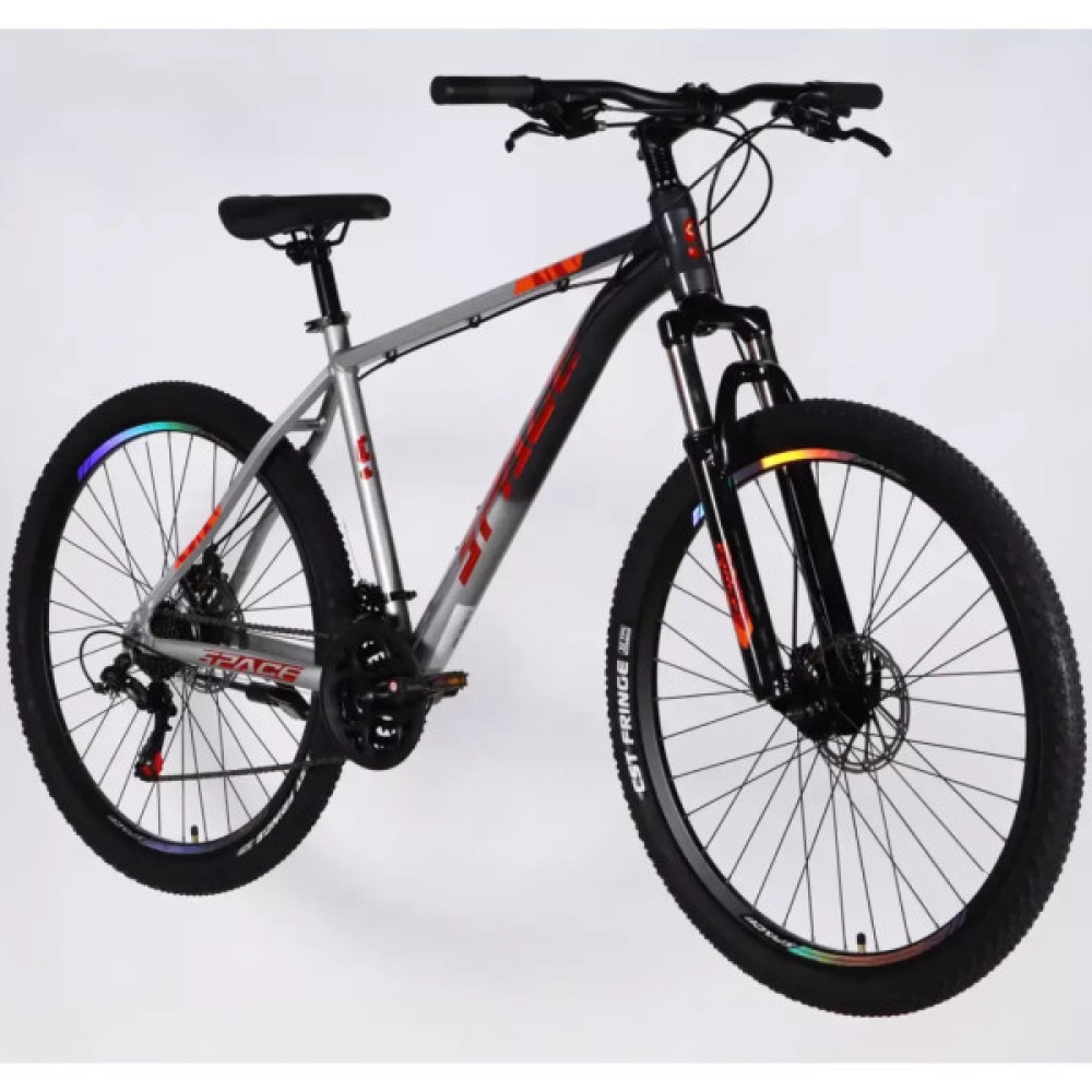 Велосипед Space 27.5" PHAETON DD FR рама-19" AL 2026 сіро-сріблястий (OPS-SP-27.5-088)