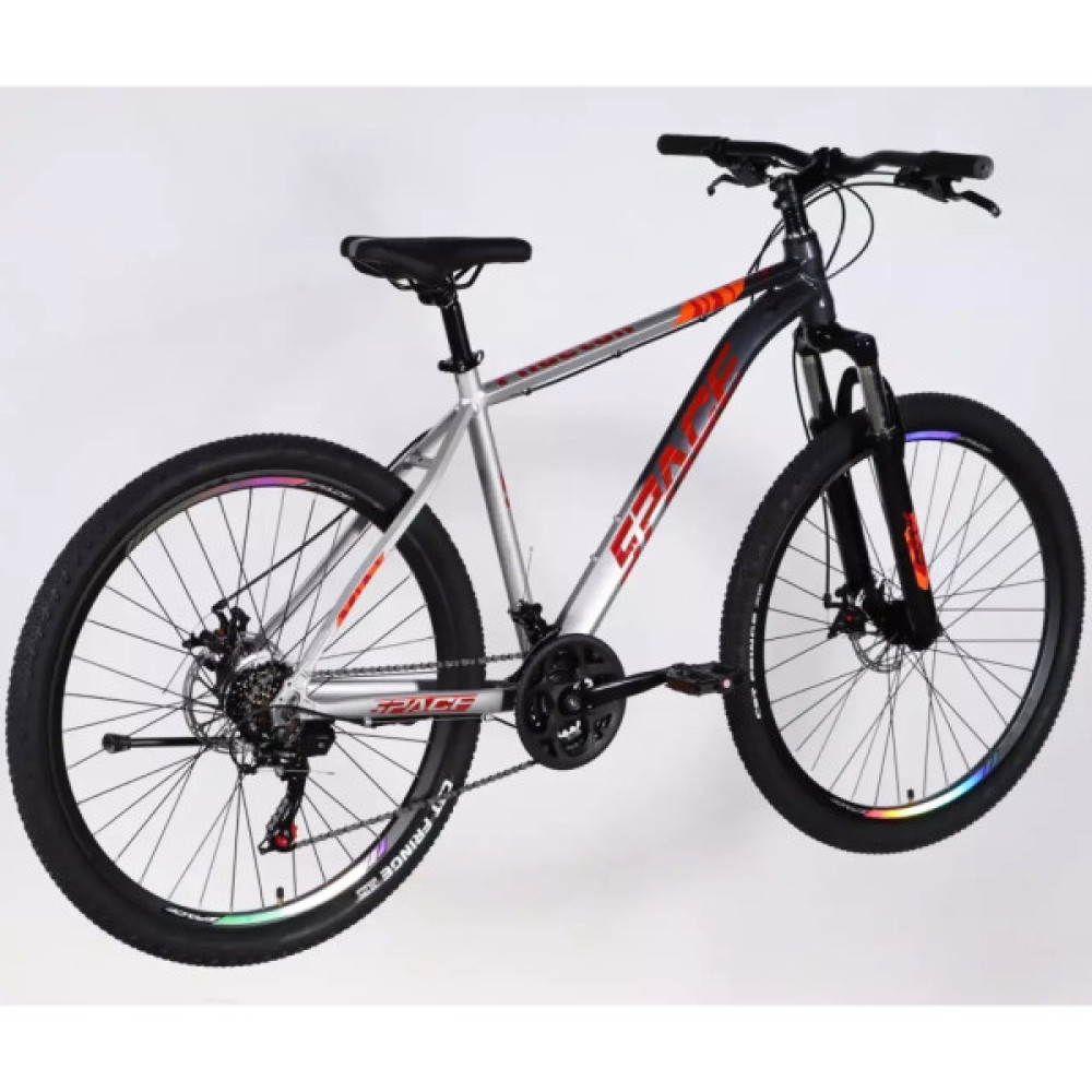 Велосипед Space 27.5" PHAETON DD FR рама-19" AL 2026 сіро-сріблястий (OPS-SP-27.5-088)