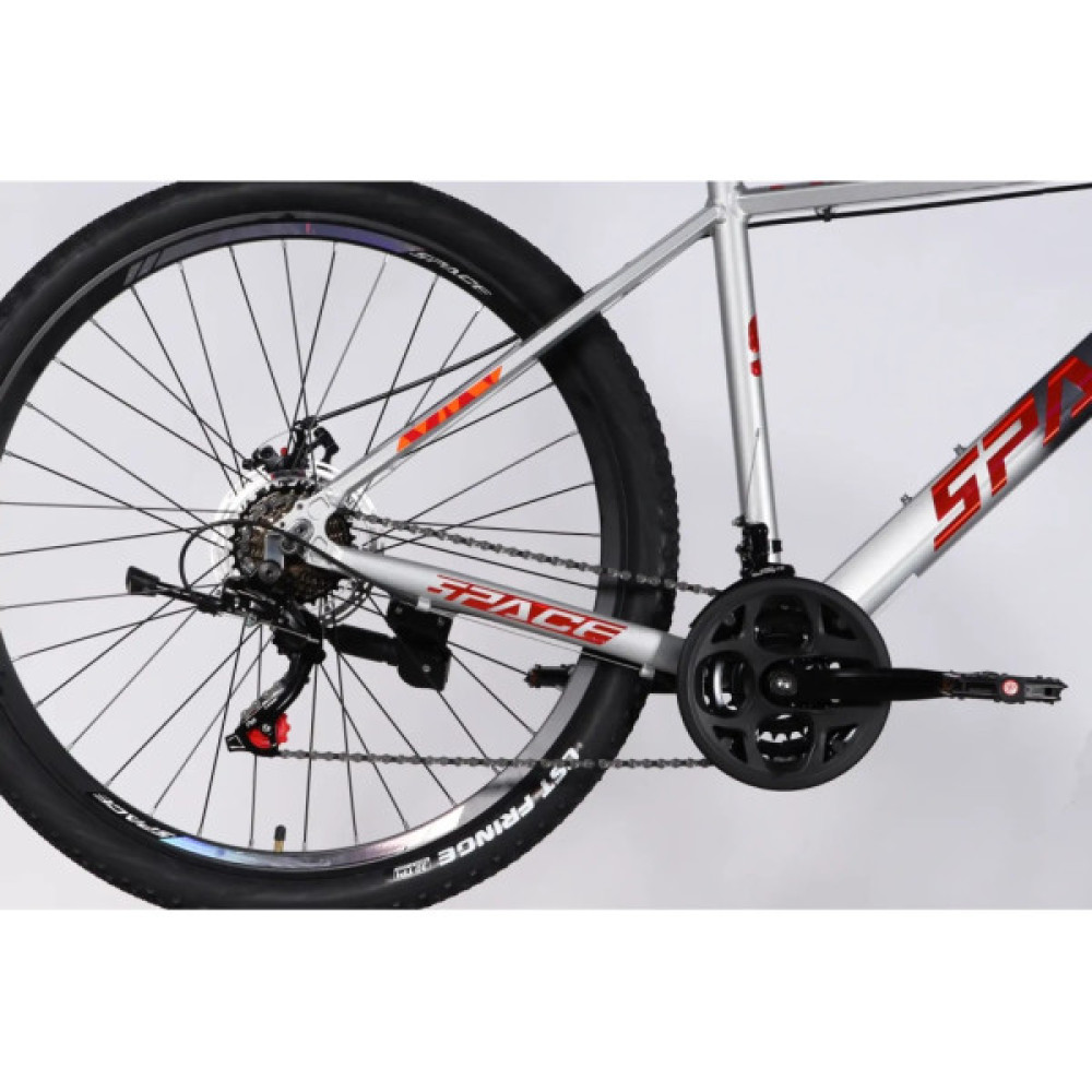 Велосипед Space 27.5" PHAETON DD FR рама-19" AL 2026 сіро-сріблястий (OPS-SP-27.5-088)