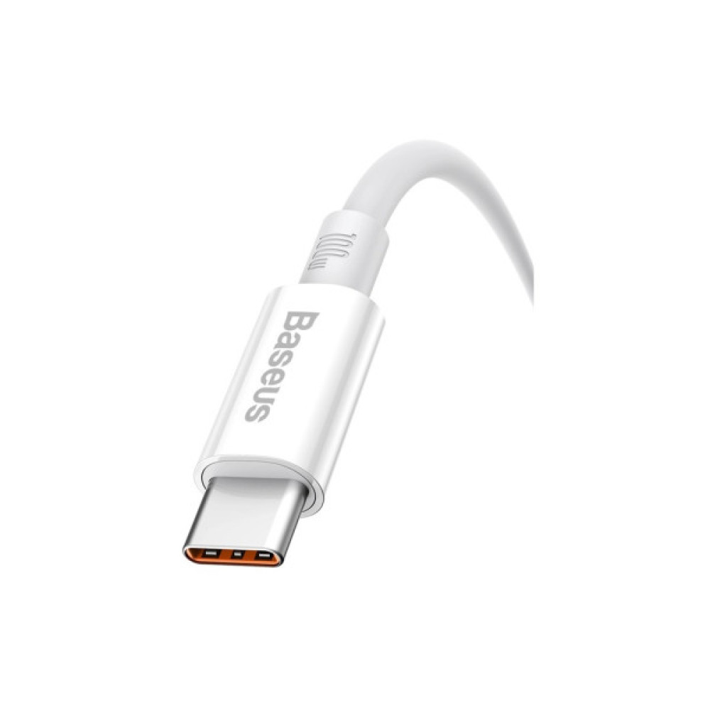 Дата кабель USB 2.0 AM to USB-C 1.0m Superior Fast Charging 100W moon white Baseus (P10320102214-01)
