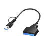 Адаптер USB3.0 Type-A/C HDD 2,5" SATA II/III / SSD Dynamode (DM-AD-SATA-U3)