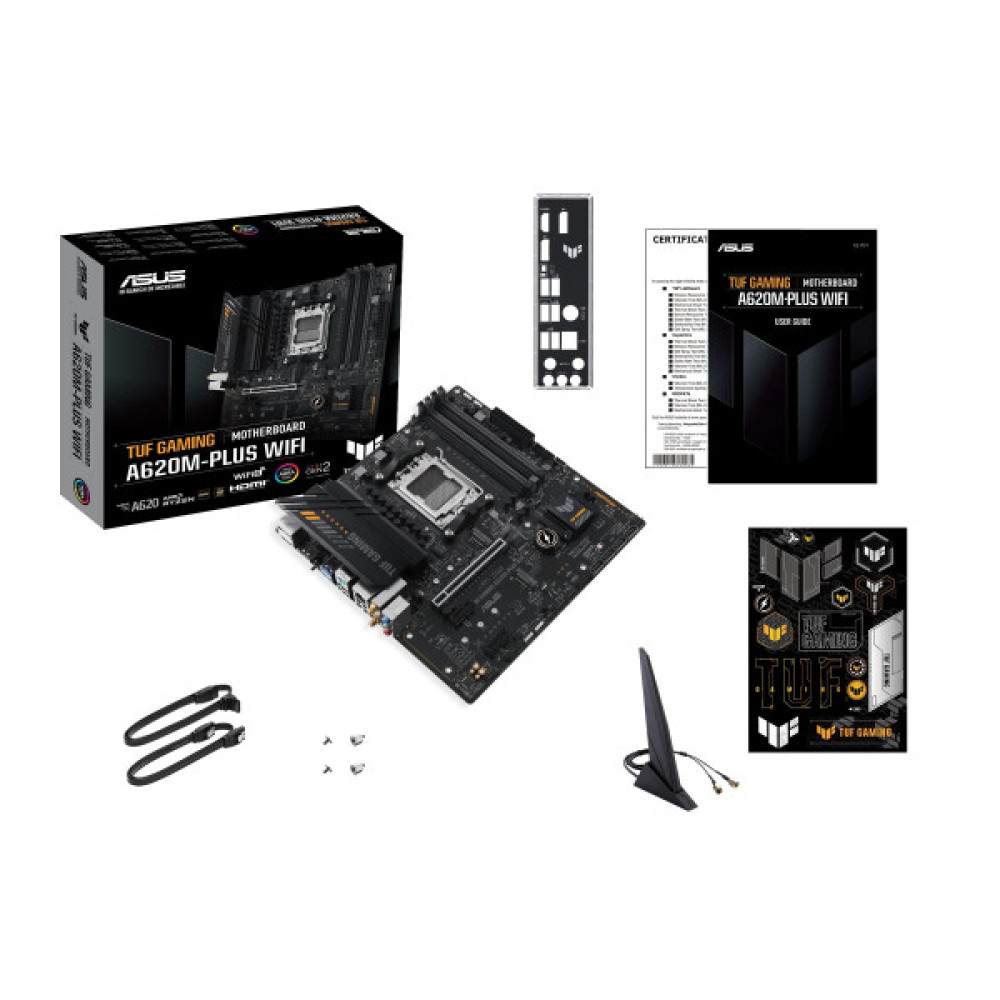 Материнcька плата ASUS A620M-F GAMING WIFI sAM5 A620 2xDDR5 HDMI Wi-Fi BT mATX