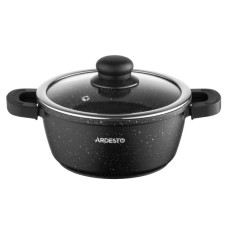 Каструля Ardesto Gemini Anzio, 1.8л, алюміній, чорний (AR2418GE)