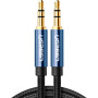 Кабель мультимедійний 3.5mm M to 3.5mm M 0.5m 90° corner AV112 blue Ugreen (60178) Кабель мультимедійний 3.5mm M to 3.5mm M 0.5m 90° corner AV112 blue Ugreen (60178)