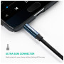 Кабель мультимедійний 3.5mm M to 3.5mm M 0.5m 90° corner AV112 blue Ugreen (60178) Кабель мультимедійний 3.5mm M to 3.5mm M 0.5m 90° corner AV112 blue Ugreen (60178)