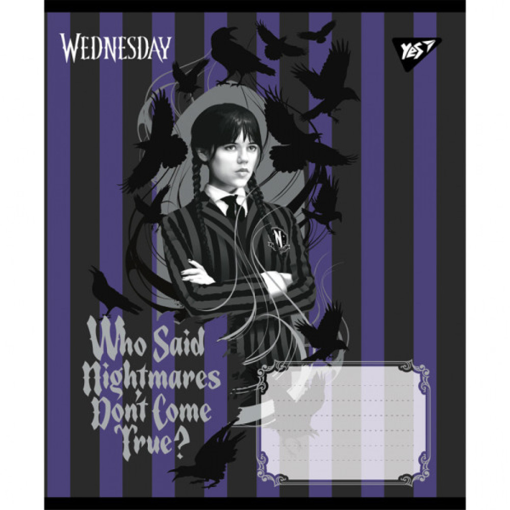 Зошит Yes Wednesday Таємничі уроки А5 24 аркуша клітинка (768268)