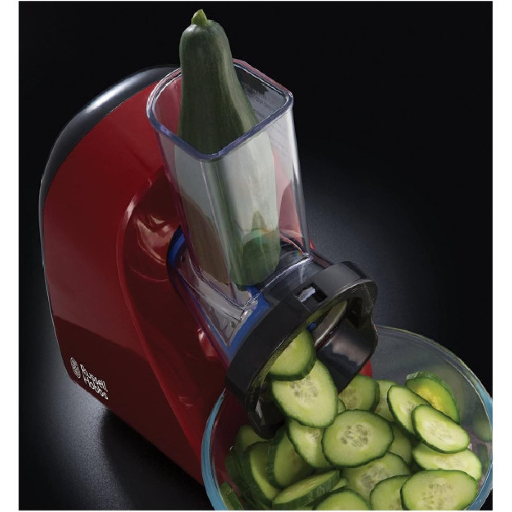 Мультирізка Russell Hobbs Desire Slice&Go, 200Вт, 3 насадки, корпус-пластик, червоний