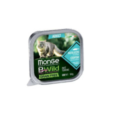 Паштет для котів Monge BWild Grain Free Wet Cod Fish Adult Cat 100 г (8009470012867)