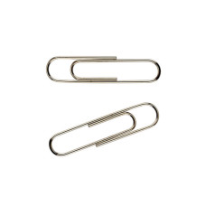 Скріпки канцелярські Axent нікельовані 33мм 100шт (картонна упаковка) (4112-A)