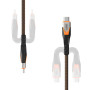 Дата кабель USB-C to USB-C 0.75m v3.2 240W Rugged double braided nylon black+orange UAG (9B4415114097) Дата кабель USB-C to USB-C 0.75m v3.2 240W Rugged double braided nylon black+orange UAG (9B4415114097)