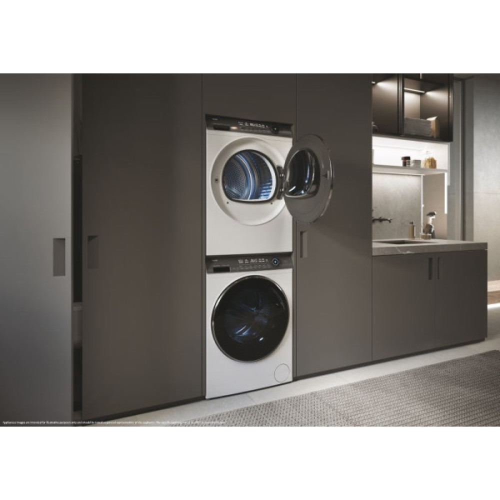 Сушильна машина Haier тепловий насос, 9кг, A+++, 59,5см, дисплей, пара, білий