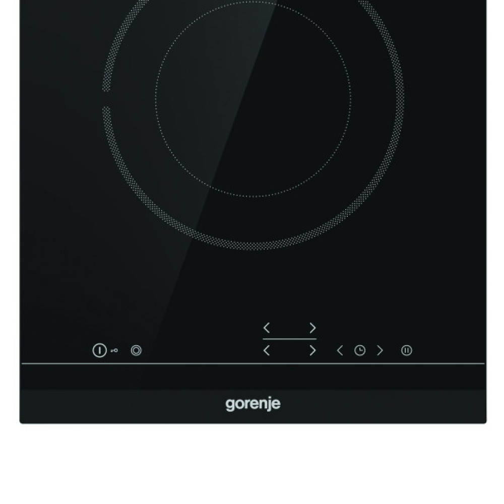 Варильна поверхня Gorenje електрична склокерамічна, 30см, Доміно, чорний