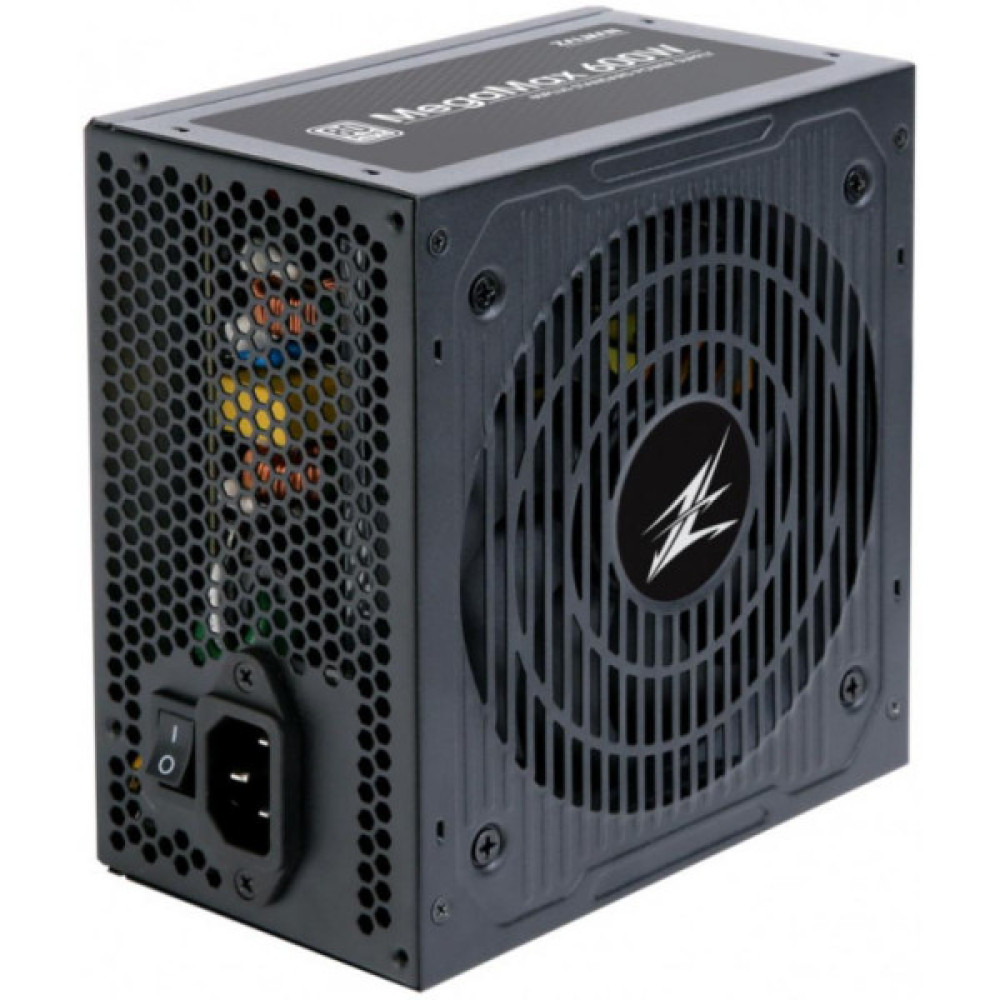 Блок живлення Zalman Megamax  (500W), 83%, 80+ White, 120мм, 1xMB 24pin(20+4), 2xCPU (8pin+4pin) 3xMolex, 6xSATA, 2xPCIe 8pin(6+2)