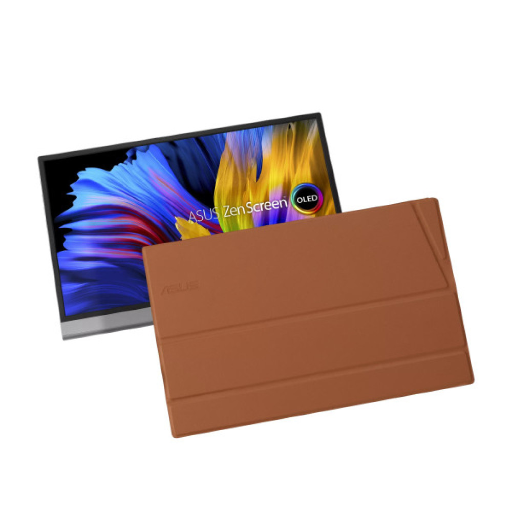 Монітор портативний Asus 13.3" ZenScreen MQ13AH mHDMI, 2xUSB-C, OLED, 1ms, DCI-P3 100%, HDR10, Cover