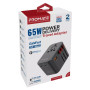 Зарядний пристрій Promate tripmate-gan65.black Зарядний пристрій Promate tripmate-gan65.black