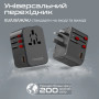 Зарядний пристрій Promate tripmate-gan65.black Зарядний пристрій Promate tripmate-gan65.black