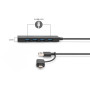 Концентратор Digitus USB-C + USB-A to 4xUSB-A 0.2m black (DA-70235) Концентратор Digitus USB-C + USB-A to 4xUSB-A 0.2m black (DA-70235)