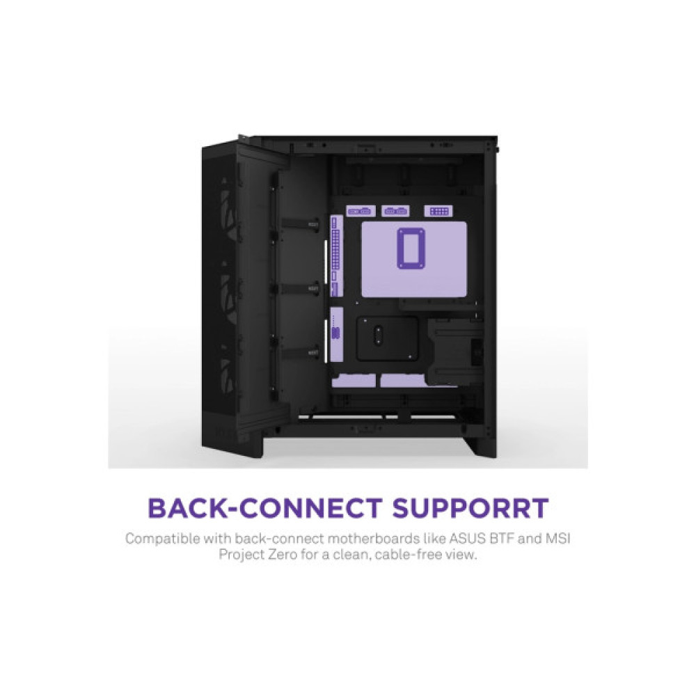 Корпус для ПК NZXT H9 Flow Dual-Chamber All Black (CM-H92FB-01)