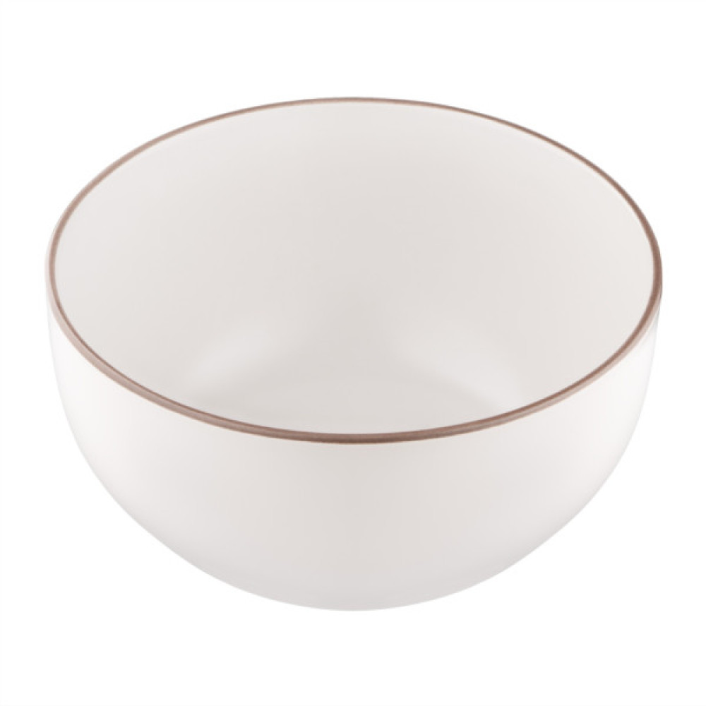 Салатник Ardesto Asti 670мл, 14.2см, кераміка, білий (AR1414AW)