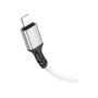 Дата кабель USB 2.0 AM to Lightning silicone BX83 white BOROFONE (6974443386363)