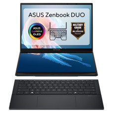 Ноутбук ASUS Zenbook Duo UX8406CA-QL046W 14" FHD Touch OLED, Intel Ultra 9 285H, 32GB, F1TB, UMA, Win11, Сірий