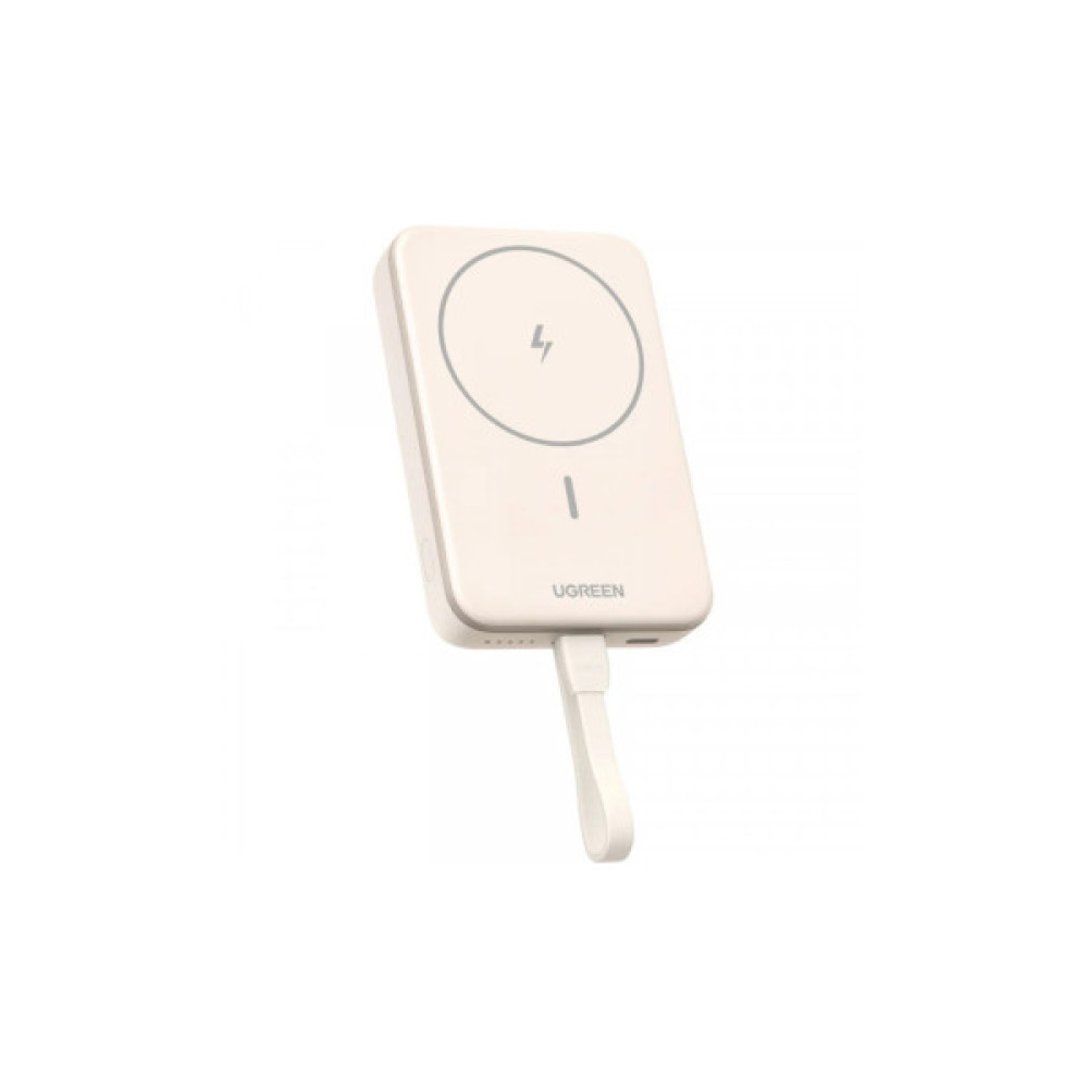 Батарея універсальна Ugreen 10000mAh 20W Magnetic Wireless Build-in USB-C Cable (PB760) (35341B)