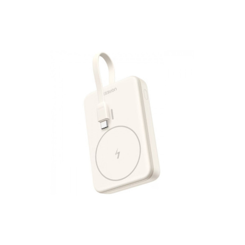 Батарея універсальна Ugreen 10000mAh 20W Magnetic Wireless Build-in USB-C Cable (PB760) (35341B)