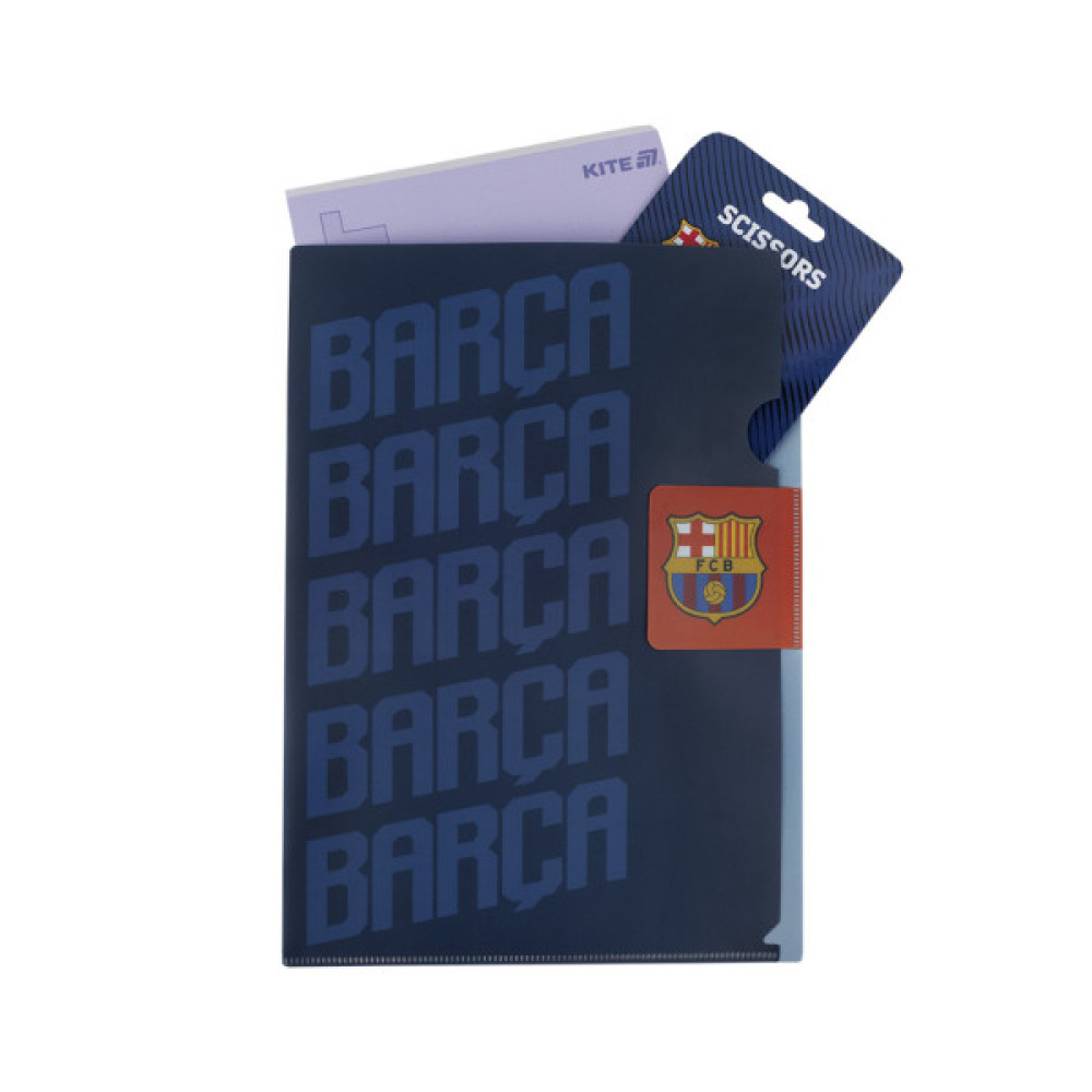 Папка - куточок Kite із клапаном A4 FC Barcelona (BC25-248)