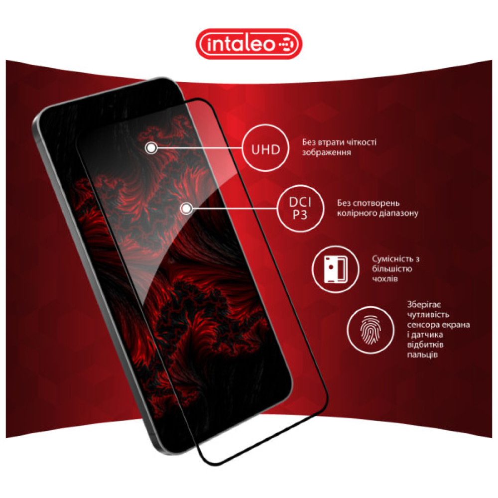 Скло захисне Intaleo Full Glue Samsung S24 FE Black (1283126594854) Скло захисне Intaleo Full Glue Samsung S24 FE Black (1283126594854)