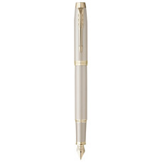 Ручка пір'яна Parker IM 17 Professionals Monochrome Champagne  FP F (28 211)