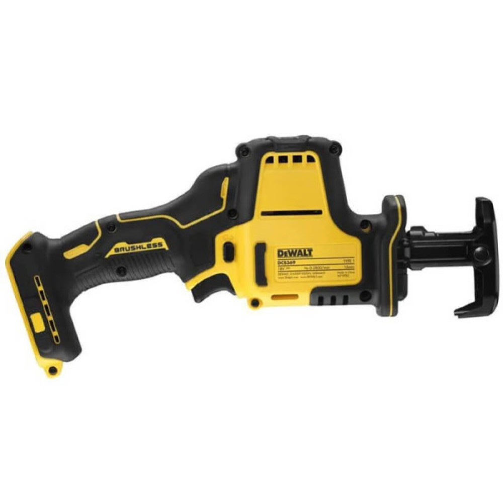 Пила шабельна акумуляторна DeWalt XR Li-lon 18В пропил 90мм 0-2800ход/хв 16мм кейс 1.43кг без АКБ та ЗП