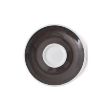 Блюдце Ancap серія Verona Millecolori 12 см Black для серій "Verona/Torino/Roma Millecolori Hand Painted" (34410)