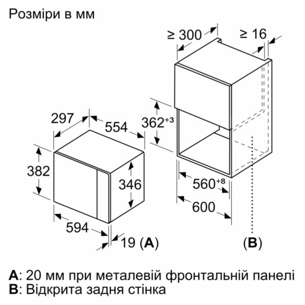 Мікрохвильова піч Bosch BFL 524 MB2 (BFL524MB2)