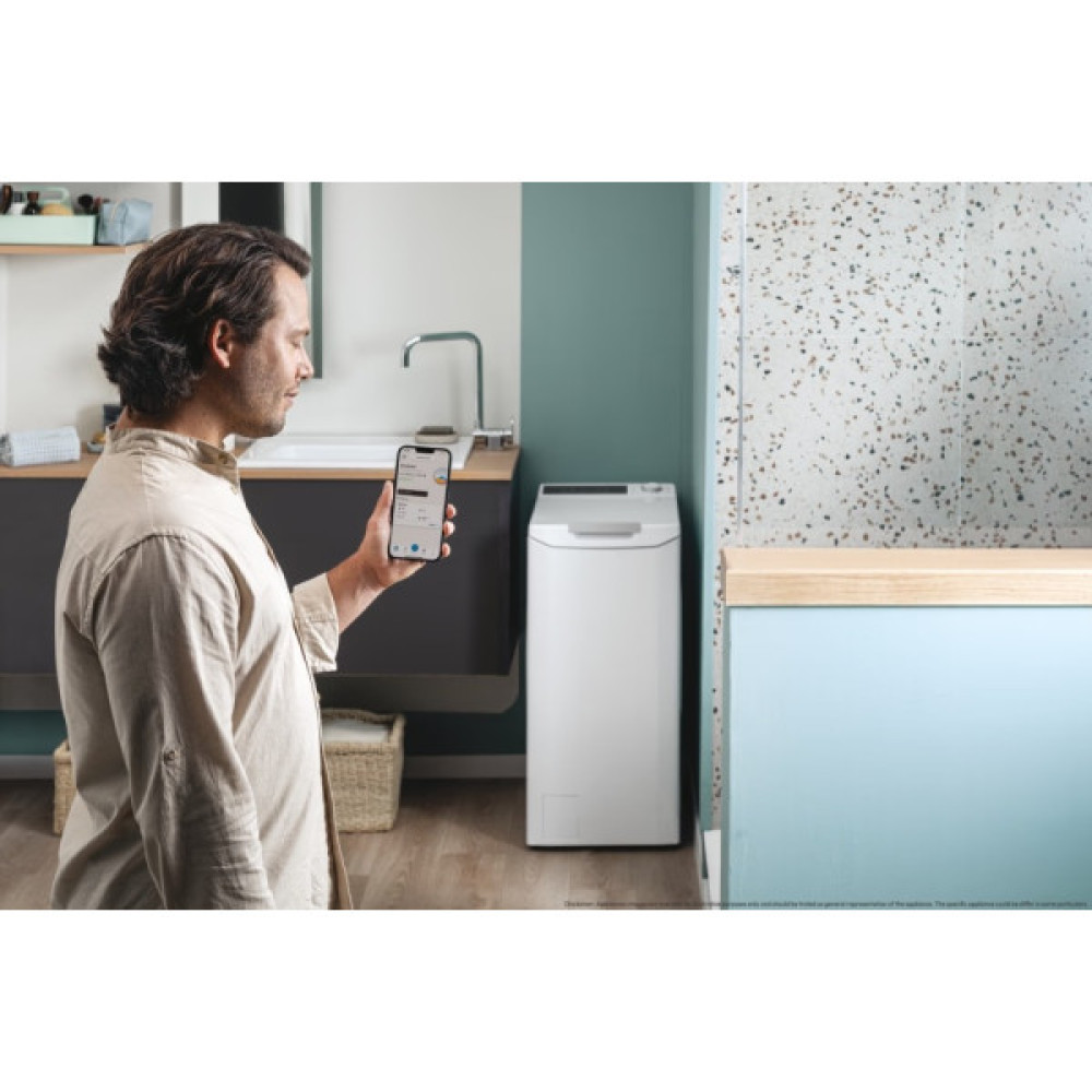 Пральна машина Candy вертикальна, 6кг, 1200, A+++, 60см, дисплей, інвертор, білий