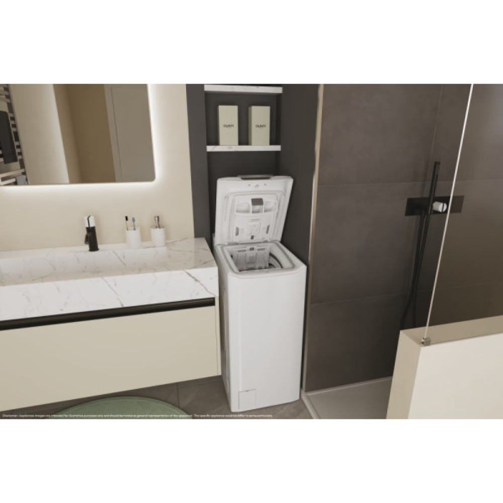 Пральна машина Candy вертикальна, 6кг, 1200, A+++, 60см, дисплей, інвертор, білий