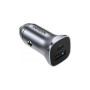 Зарядний пристрій Ugreen 1xUSB-C + 1xUSB 30W car adapter CD130 black (40858)