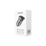 Зарядний пристрій Ugreen 1xUSB-C + 1xUSB 30W car adapter CD130 black (40858)