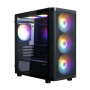 Корпус Zalman M4 SE без БП, 1xUSB3.0, 2xUSB2.0, 6x120мм FRGB, VGA 320мм, LCS ready, TG Side Panel, mATX, чорний